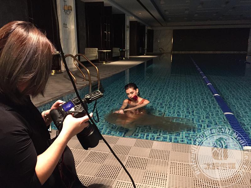 优纪彩妆广告拍摄